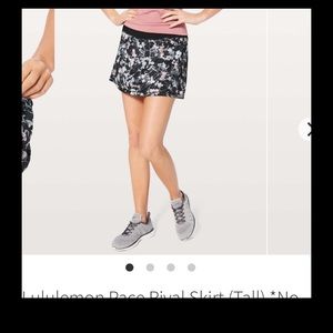 Lululemon Pace Rival Skirt Tall Size 6